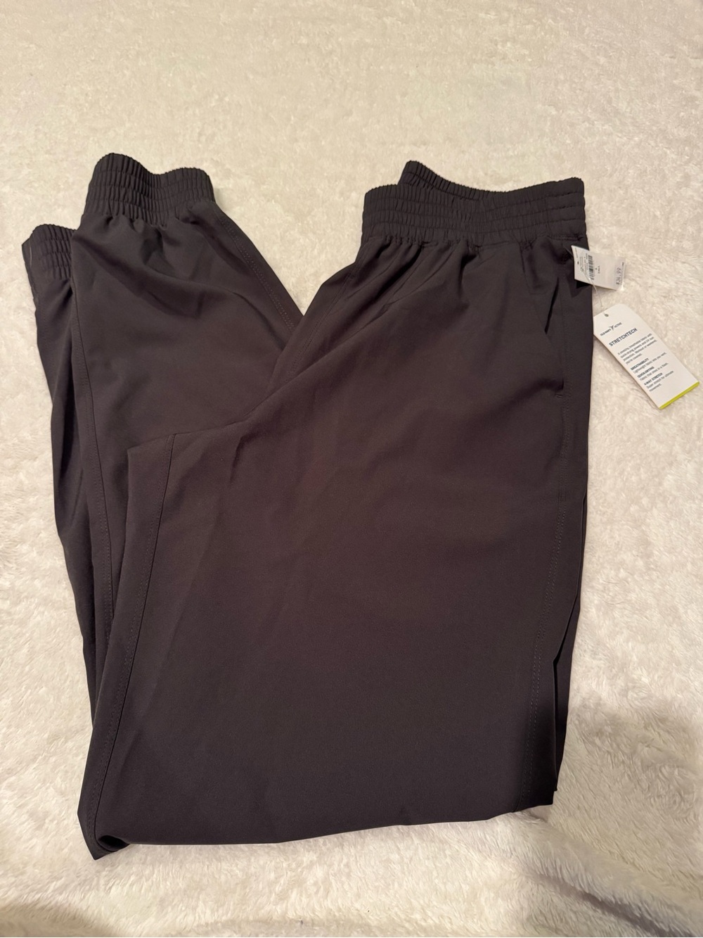 Classic Black Elastic Waist Pants